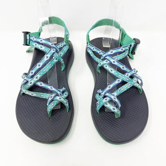 Chacos Mint Green/Gray ZX2 Sport Sandals Women's Size 9 EUC Arch Support Footbed - Picture 2 of 9